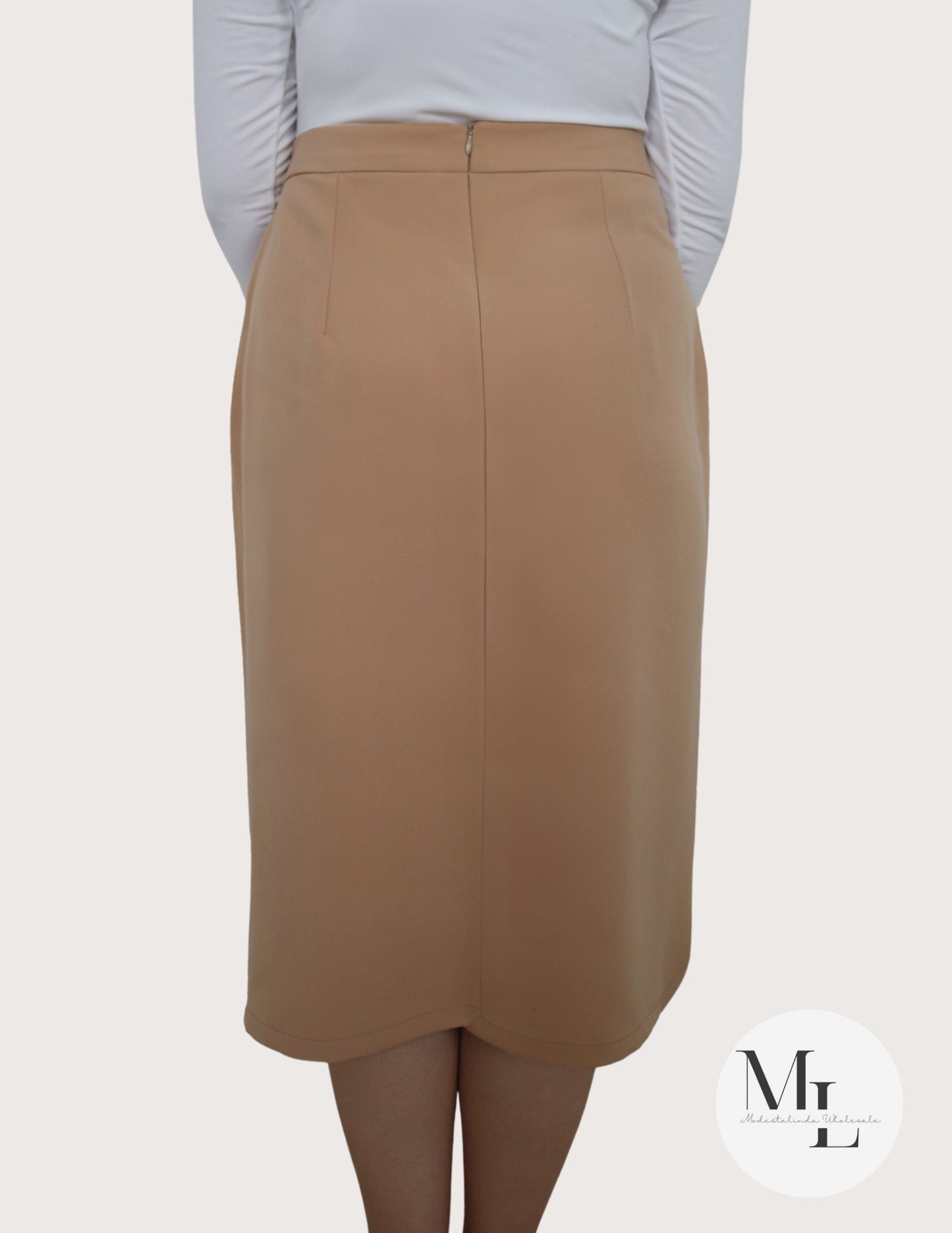 Midi pencil beige