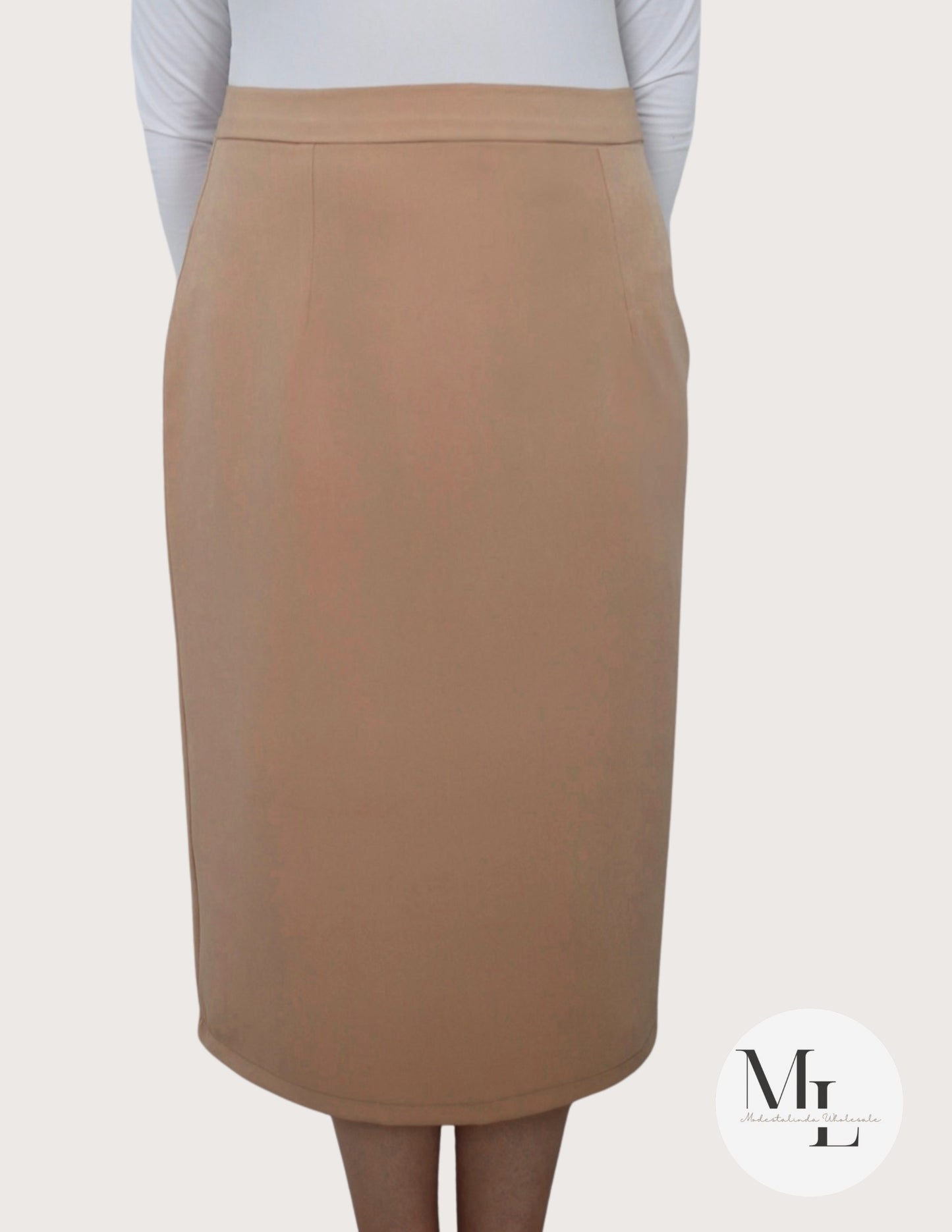 Midi pencil beige