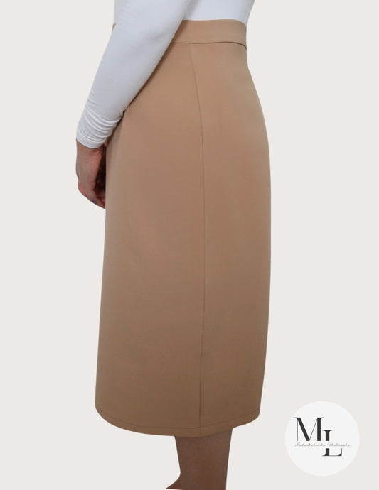 Midi pencil beige
