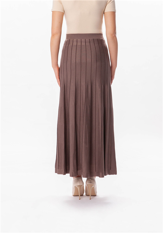 Long mocha sweater skirt - MODESTALINDA